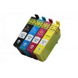 Cartouche d'encre équivalent à Epson T0715 Multipack Pack de 4 Noir, Jaune, Cyan, Magenta