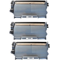 Toner équivalent à Brother TN2210 Pack de 3 Noir