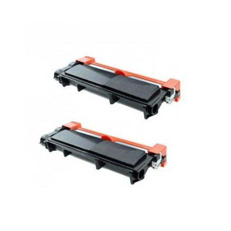 Pack de 2 toners Brother TN2410 compatible